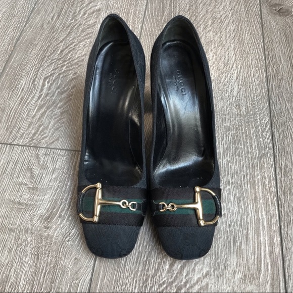 Gucci Shoes - Gucci horsebit GG Monogram heels